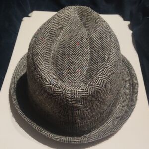 Stylish Herringbone Fedora Hat